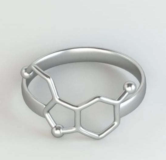 Metal Geometric Ring Sculpture Modern Art Decor Gold Finish