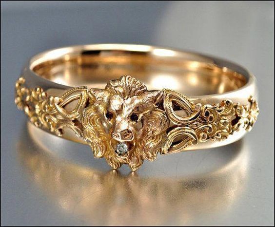 Mens Lion Ring Animal Alloy Fashion Jewelry Durable Design Zodiac European American Ring For Men Big Lion Ring