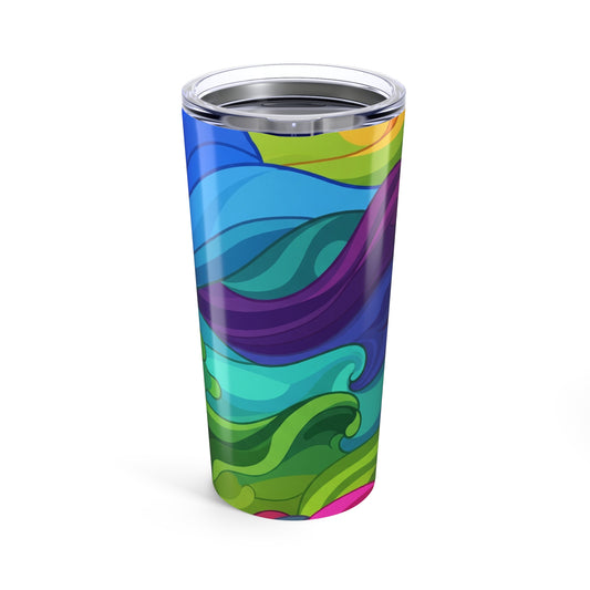 20oz Stainless Steel Travel Mug With Double Wall Vacuum Insulation Spill Resistant BPA Free Printed For Hot And