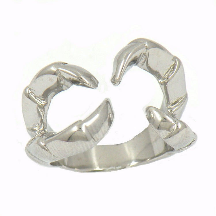 Unisex Four Prong Bowknot Stainless Steel Ring Fashion Jewelry Size 6 7 8 9 10 11 12 13 Durable Everyday Wear Daily