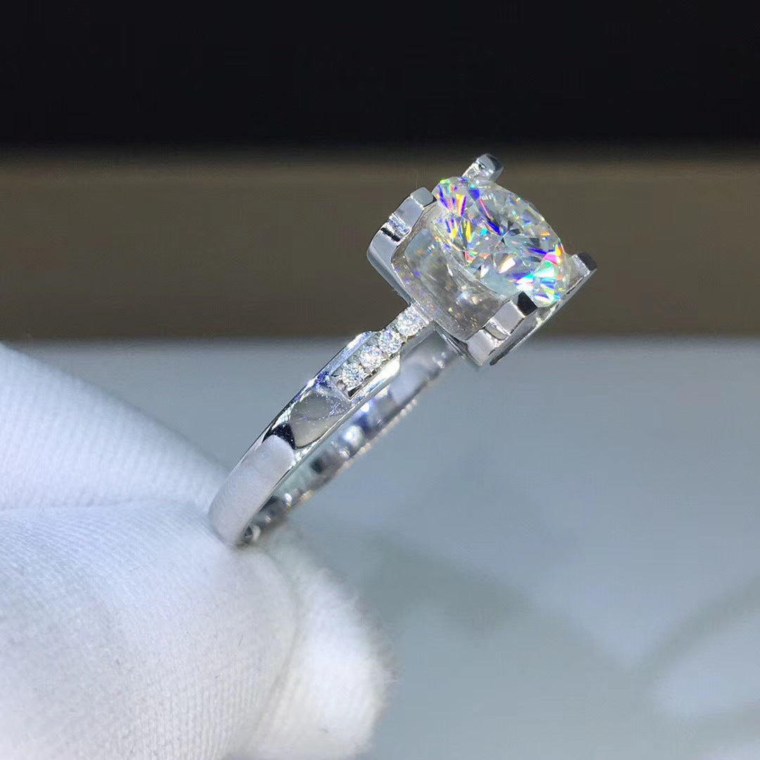 Bull Head Ring With Copper Base Geometric Diamond Inlay And Sterling Silver Gem Inlays For Women Wedding Gifts