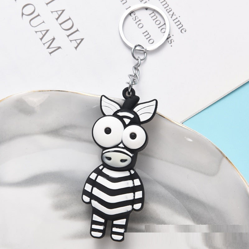 Monkey Key Ring Accessory Cute Animal Doll Soft Glue Keychain Decor Gift For Men And Women Cute Tiny Accessory