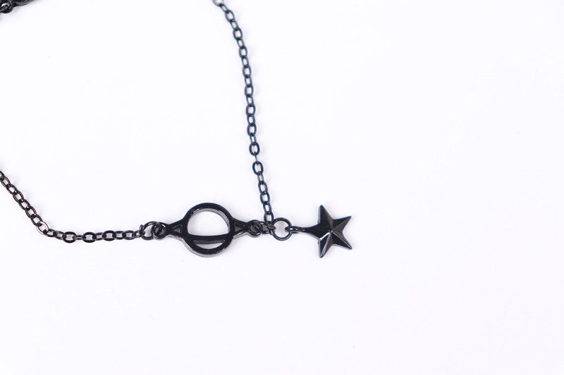 Elegant Star Shape Alloy Bracelet With Baking Paint Finish Fashion Jewelry For Women Elegant Everyday Bracelet