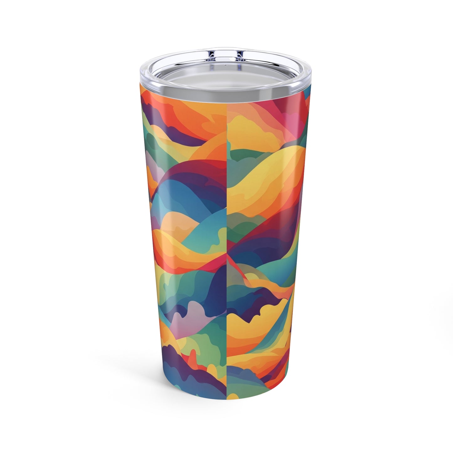 20oz Stainless Steel Tumbler With Double Wall Vacuum Insulation Spill Resistant BPA Free Printed Travel Coffee Mug