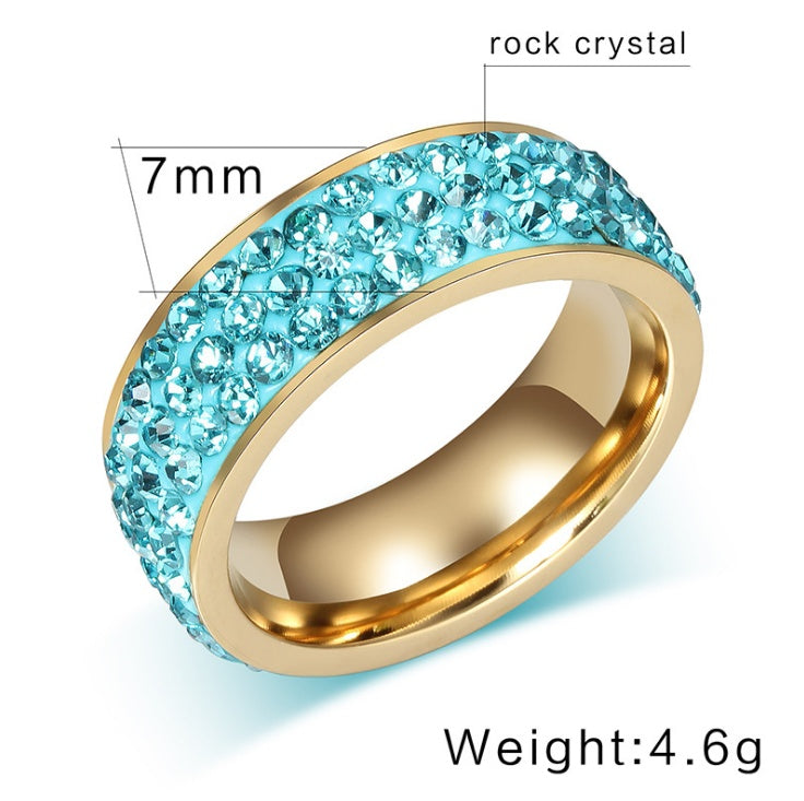 Titanium Steel Diamond Ring for Women Gems Baffle Setting Wedding Band Chic Fashion Jewelry for Everyday Wear