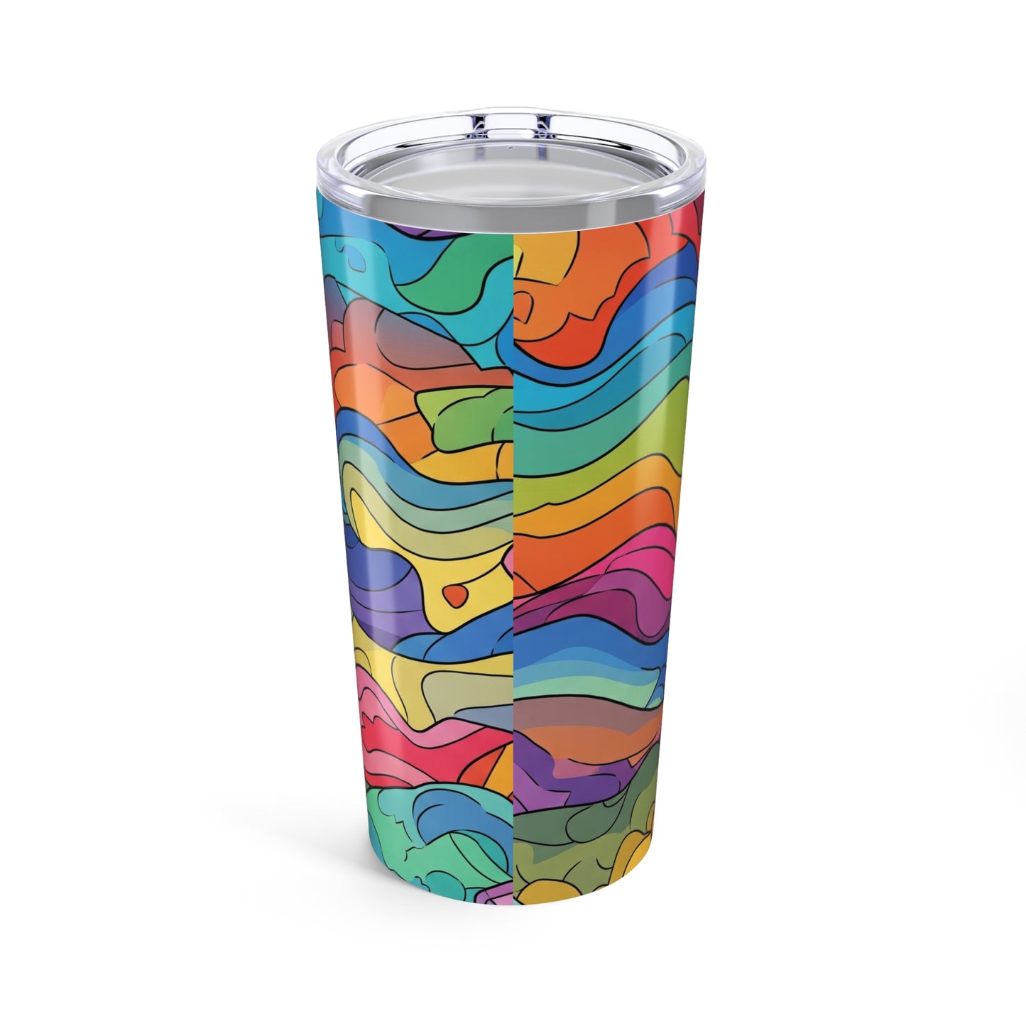 20oz Stainless Steel Tumbler With Double Wall Vacuum Insulation Travel Mug Spill Resistant Keeps Beverages Hot Or