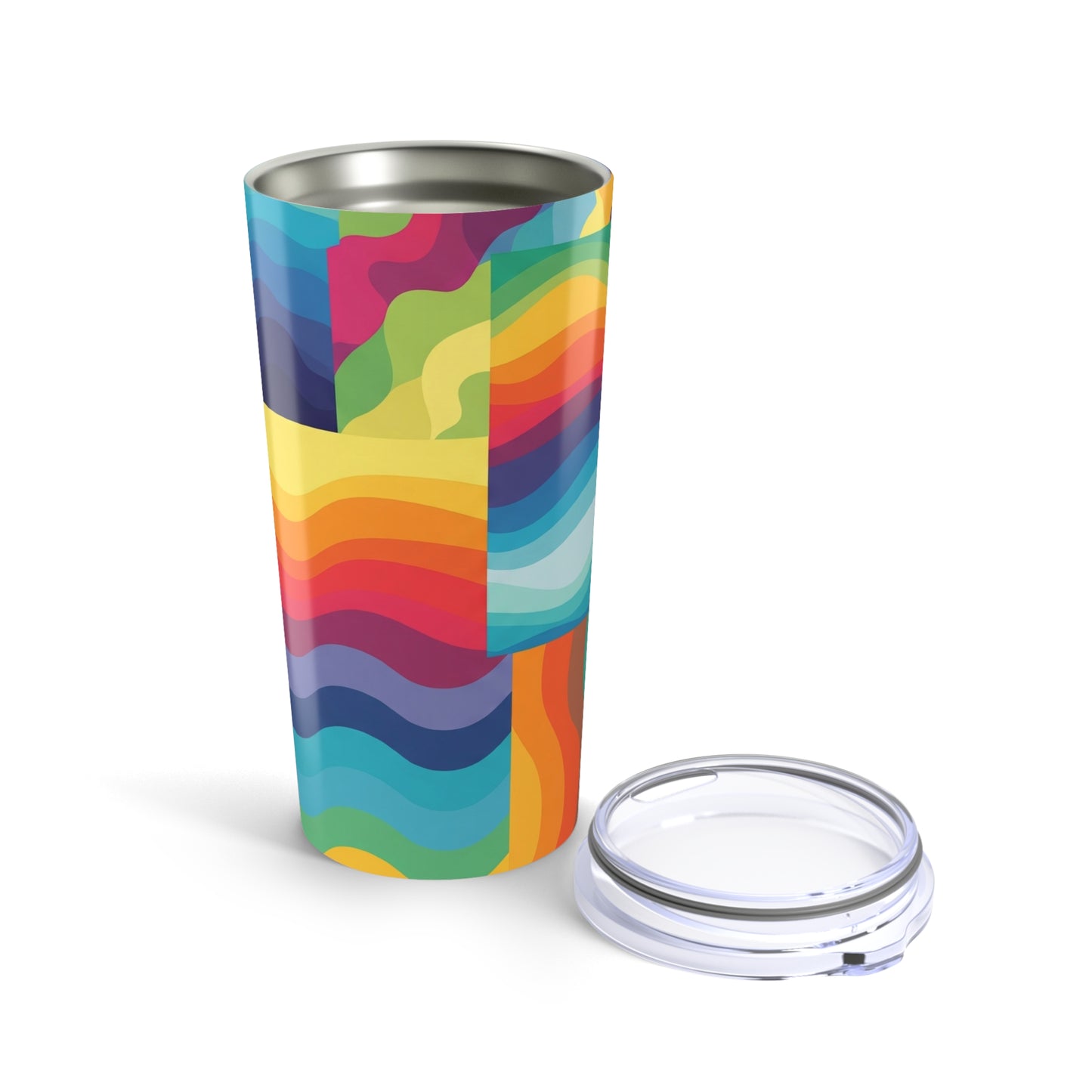 20 Oz Stainless Steel Coffee Cup With Double Wall Vacuum Insulated Travel Mug Durable Spill Resistant And Printed