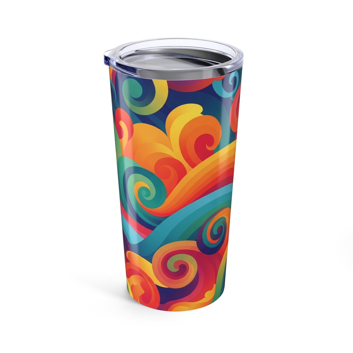 20oz Stainless Steel Tumbler With Double Wall Vacuum Insulation Leak Proof Travel Mug Featuring Printed Artistic