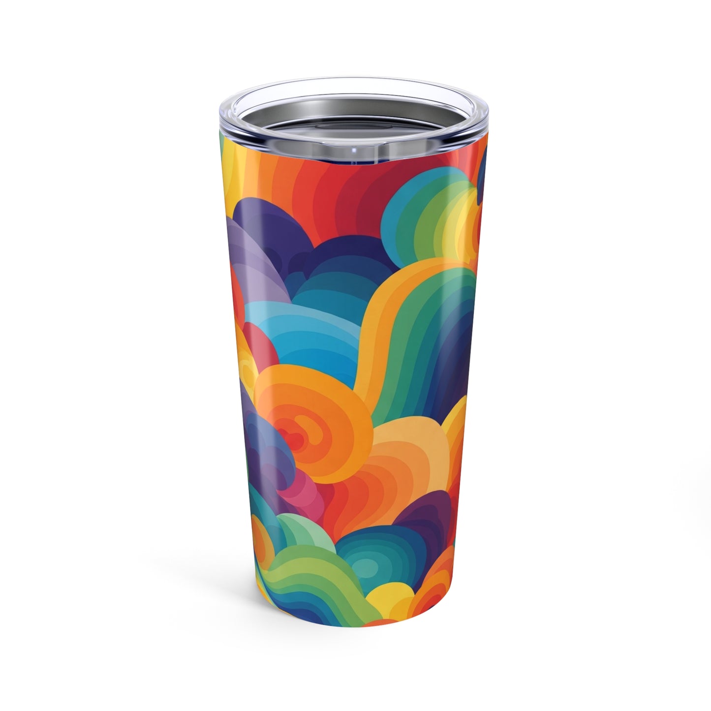 20oz Stainless Steel Printed Tumbler With Double Wall Vacuum Insulation Spill Resistant For Hot And Cold Beverages