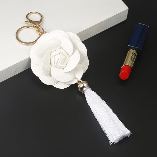 Leather Tassel Keychain for Phone Case and Luggage