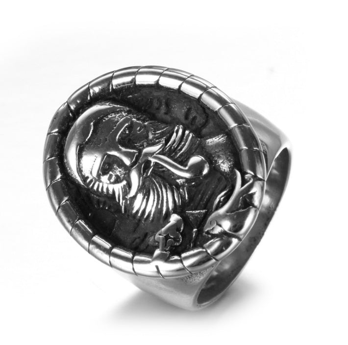 Titanium Steel Signet Ring Never Fade Band Jewelry 316 Steel Ring Baby Material Titanium Material Signet Never