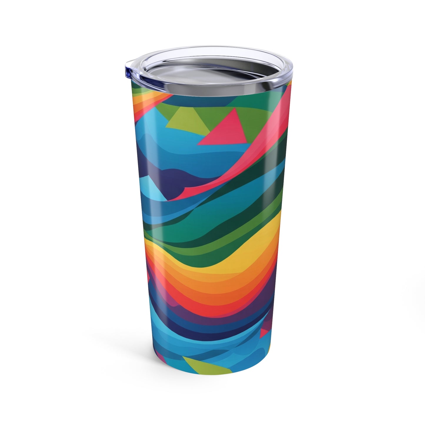 20oz Stainless Steel Tumbler Printed Pattern Wall Vacuum Insulation Leak Proof Durable Hot Cold Travel Mug