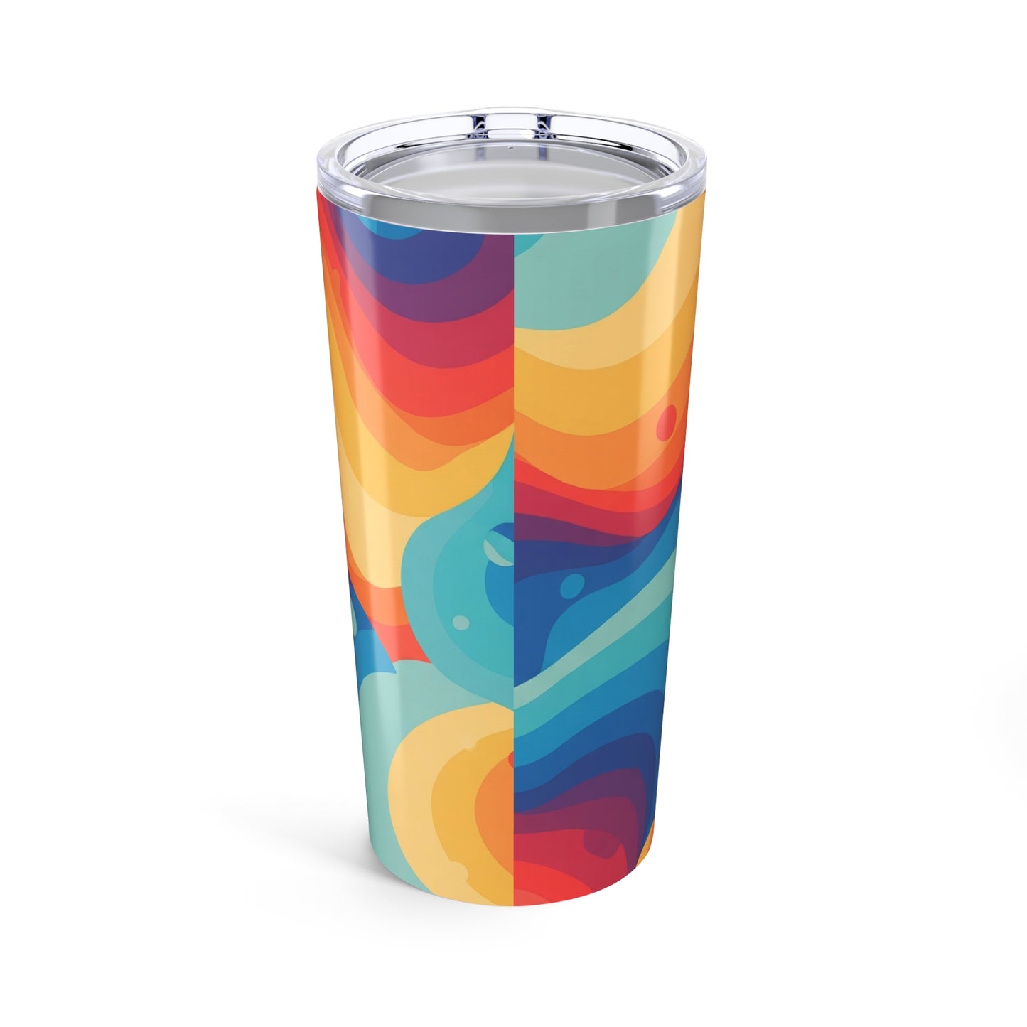 20oz Stainless Steel Printed Travel Mug Double Wall Vacuum Insulated Spill Resistant Hot Cold Beverage Dishwasher