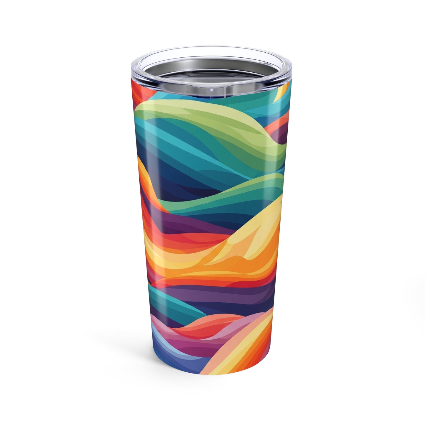 20oz Stainless Steel Travel Mug With Double Wall Vacuum Insulation Leak Proof Lid Durable Printed Beverage Tumbler