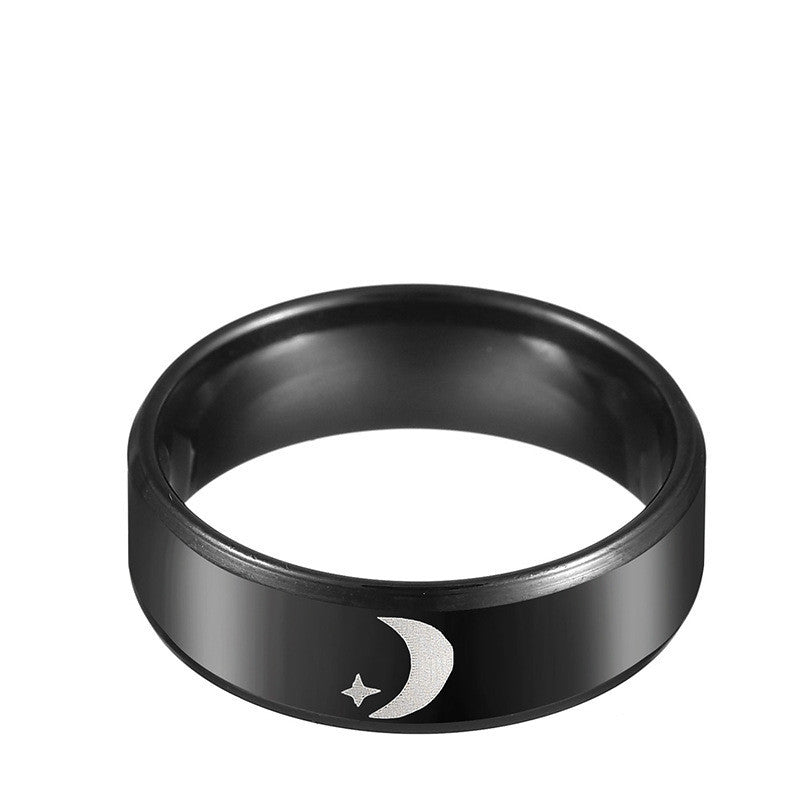 Stainless Steel Ring Durable Classic Black Ring Elegant Modern Design For Daily Wear Stainless Steel Band Ring