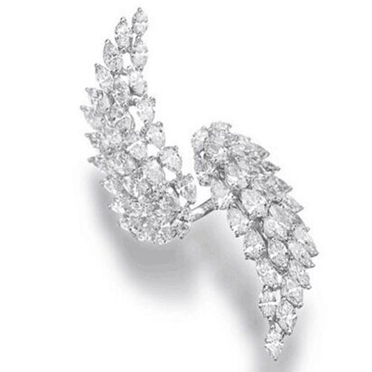 Womens Adjustable Ring Gold Plated Copper Geometric Double Line Ring Inlaid Artificial Gems Semi Precious Stones