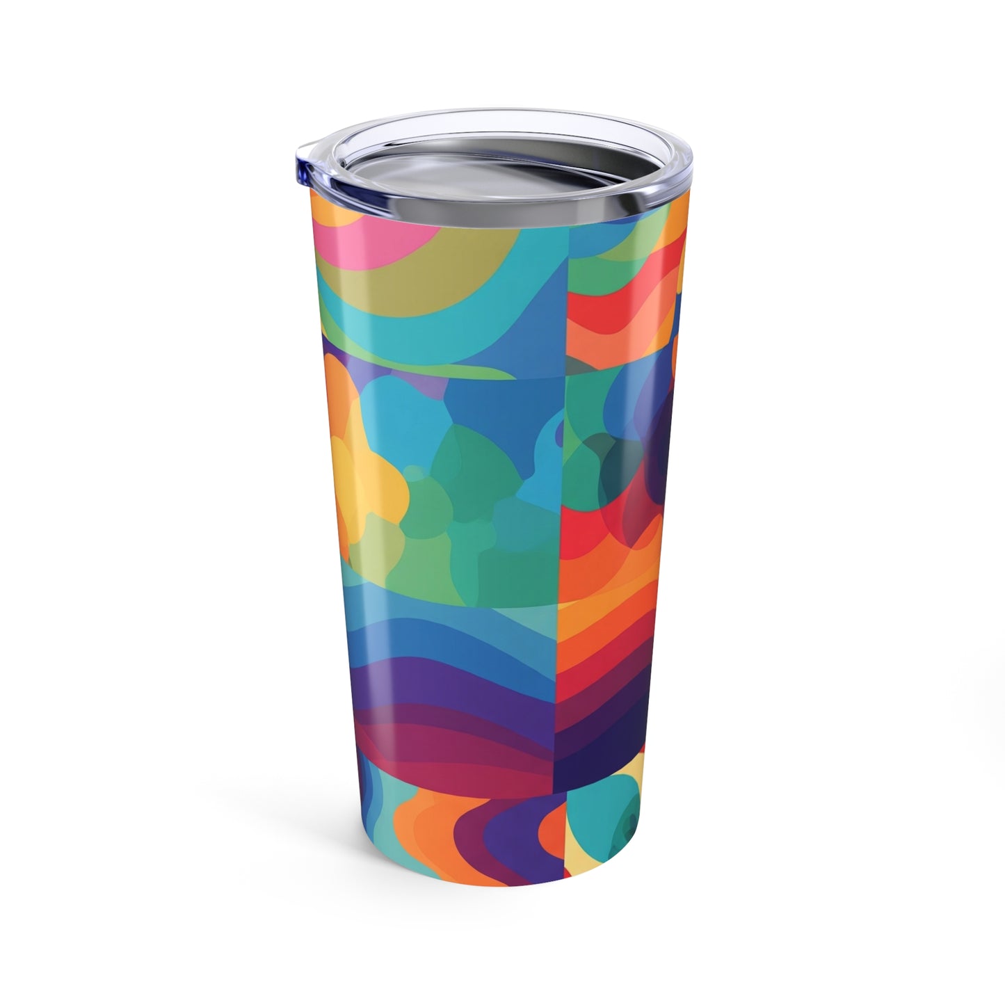20oz Stainless Steel Printed Tumbler With Double Wall Insulation Spill Resistant BPA Free Coffee Cup For Everyday