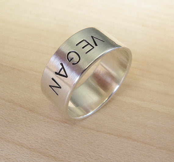Silver Tone Letter Ring Alloy Jewelry Silver Color Minimalist Vegan Accessory For Women Fashion Jewelry Daily Wear Ready