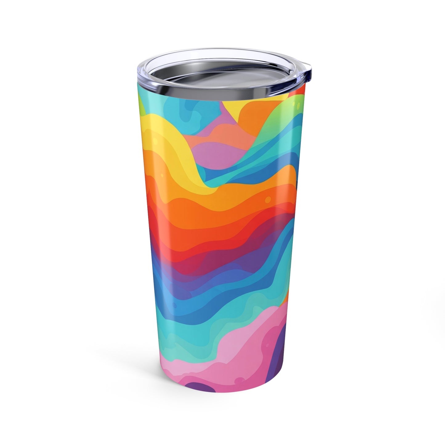 20Oz Stainless Steel Tumbler With Double Wall Vacuum Insulation Spill Resistant Durable Printed Hot Or Cold