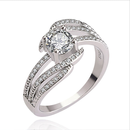 Sterling Silver Diamond Ring Elegant Everyday Wear Sparkle And Classic Style For Any Occasion Jewelry Gift Now