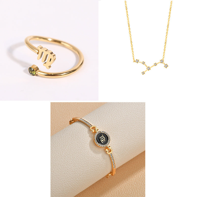 Womens Electroplated Alloy Constellation Fashion Jewelry Anniversary Gift Travel Gift Business Present Elegant