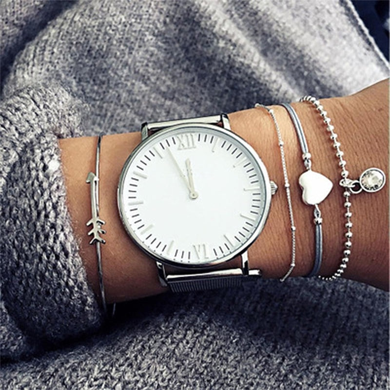 Bohemian Vintage Woven Multilayer Bracelet Set Alloy Travel Gift Bracelet Anniversary Celebrations Trade Fairs