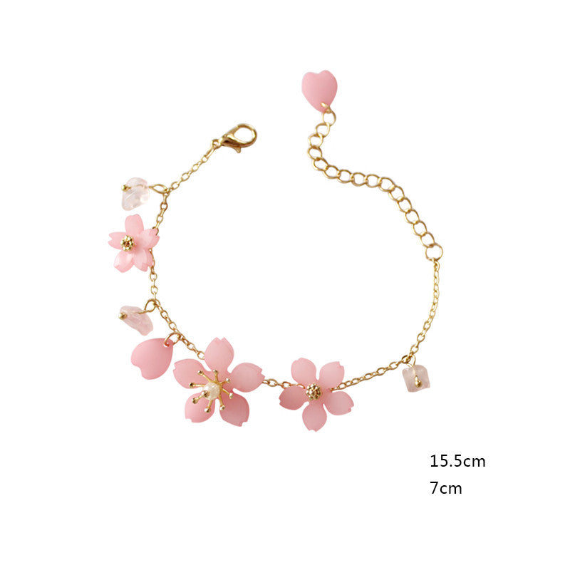 Womens 3D Pearl Flower Bracelet Resin Fashion Jewelry Elegant Flower Designs For Women And Girls Everyday Wear