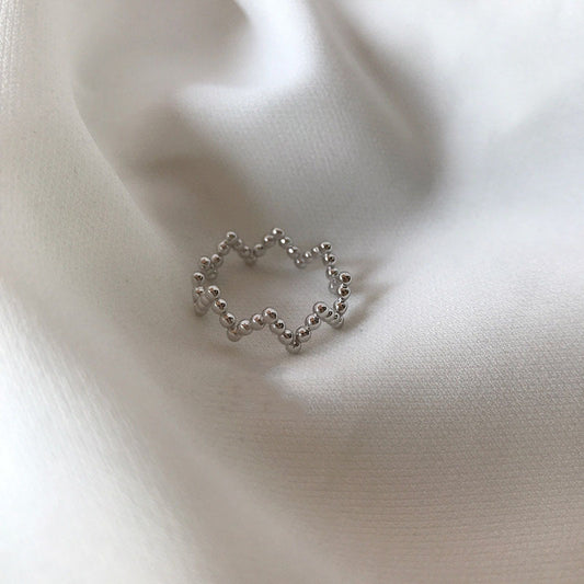 Womens Adjustable Geometric Copper Ring Korean Style Electroplated Knuckle Ring Festival Gift Packaging Gift Wrapped