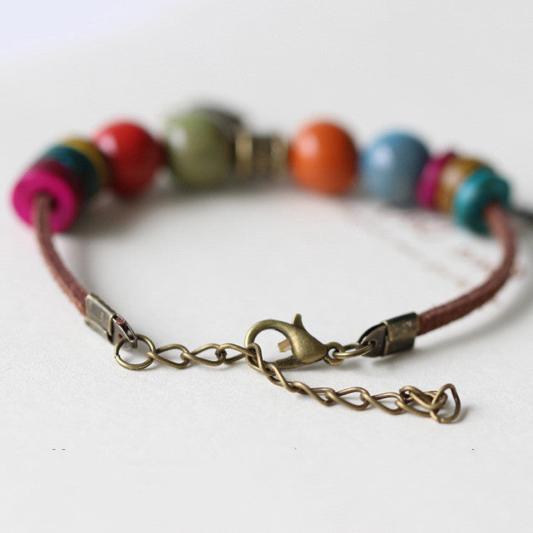 Womens Adjustable Ceramic Bracelet Elephant Zodiac Jewelry Nepal Animal Theme Cuter Fun Unique For Girls Gifts