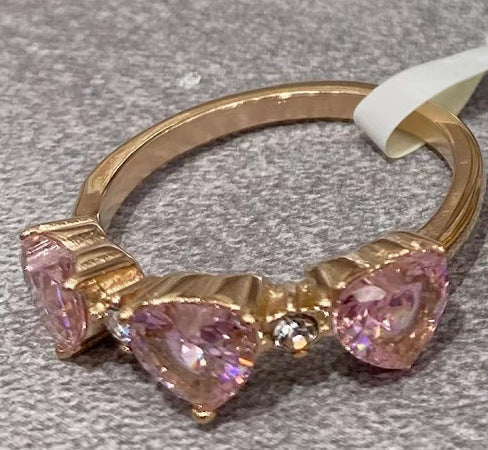 Unisex Titanium Steel Love Ring Electroplated Light Luxury Jewelry Unique Design Gift For Couples Gift Idea Now