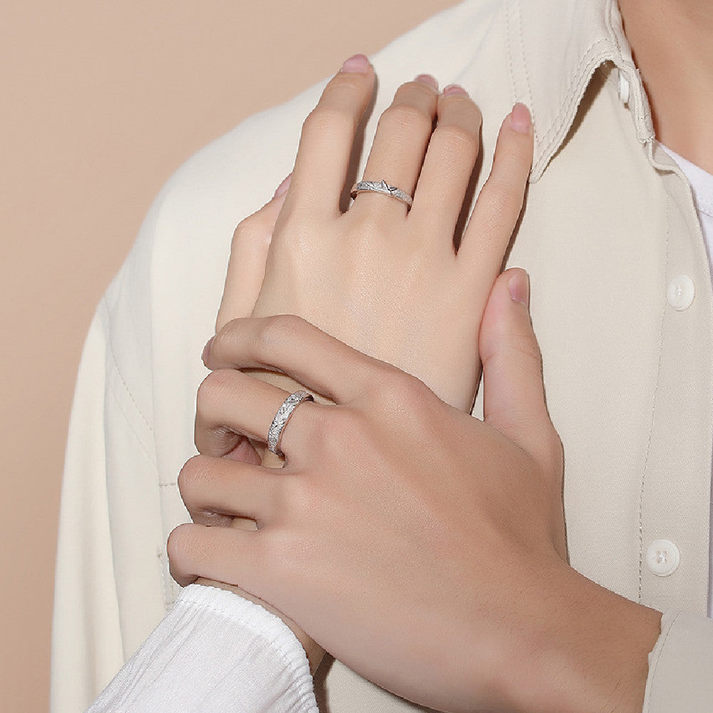 Nightingale Rose Pattern 925 Silver Ring Electroplated High Quality Design For Women And Men Fashion Jewelry Collection