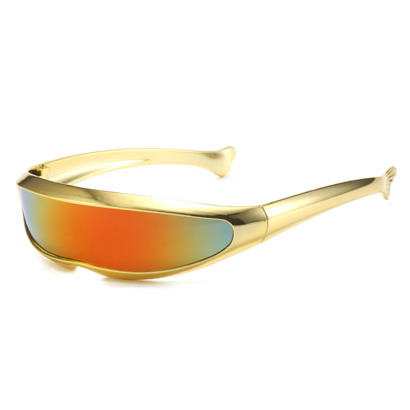 Unisex Dolphin Sunglasses for Outdoor Sports and Cycling with Polycarbonate Lenses and Flexible Normal Frame Design