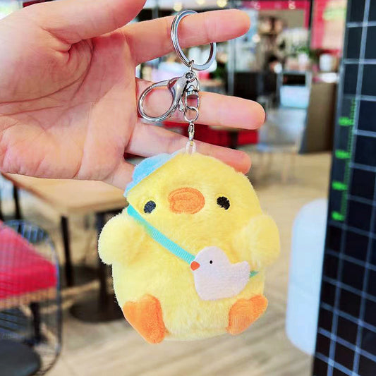 Chick Pendant Plush Chicken Bag Charm Doll Adorable Design Fashionable Doll With Soft Plush Material PP Cotton