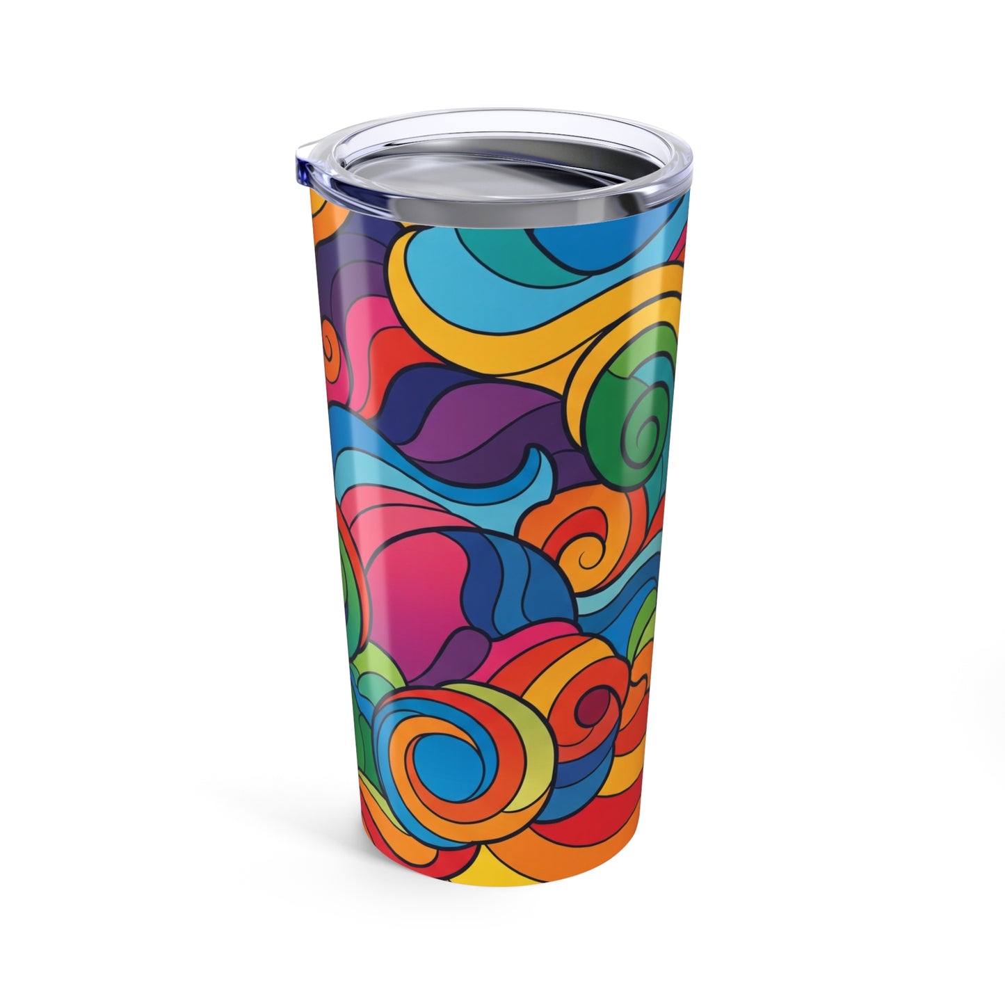 20 Oz Stainless Steel Printed Travel Mug With Double Wall Vacuum Insulation Spill Resistant For Hot Or Cold