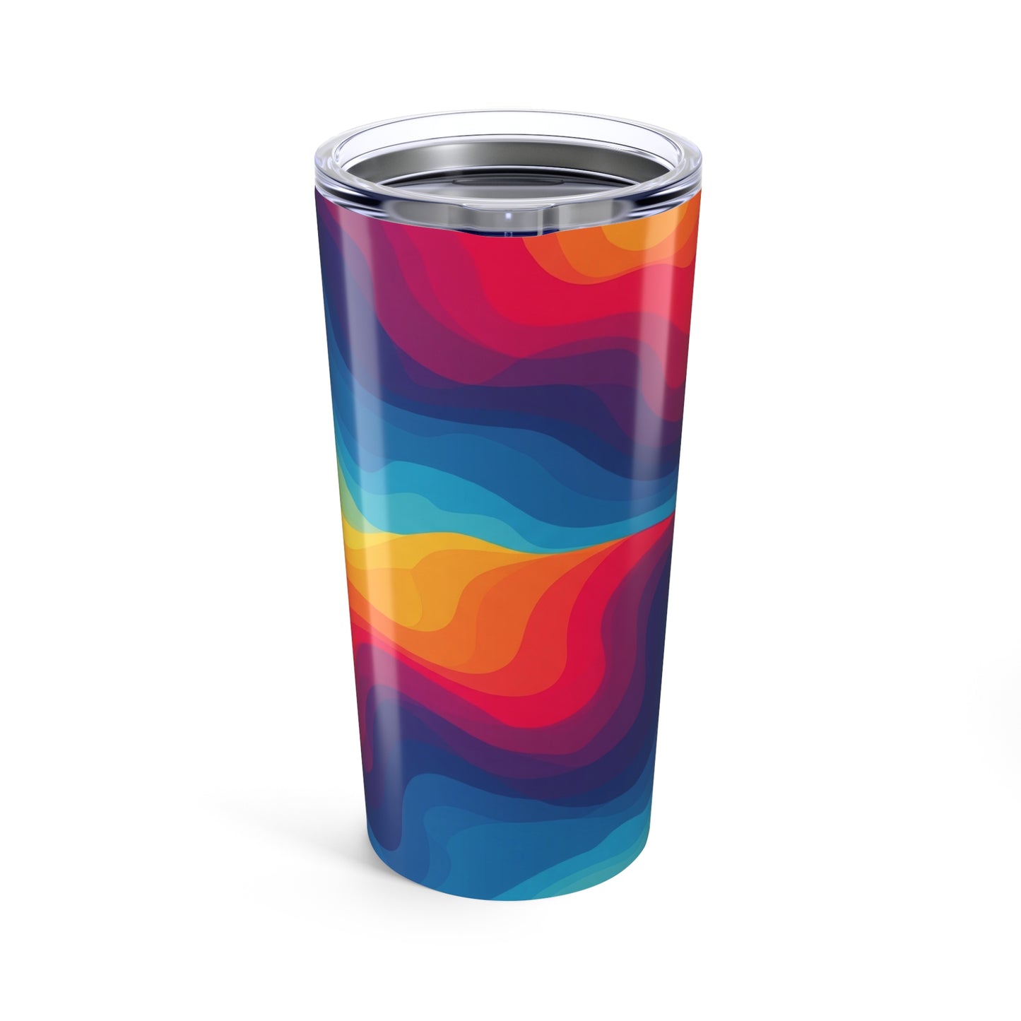 20oz Stainless Steel Tumbler With Vacuum Insulation Spill Resistant Printed Travel Mug For Hot And Cold Drinks