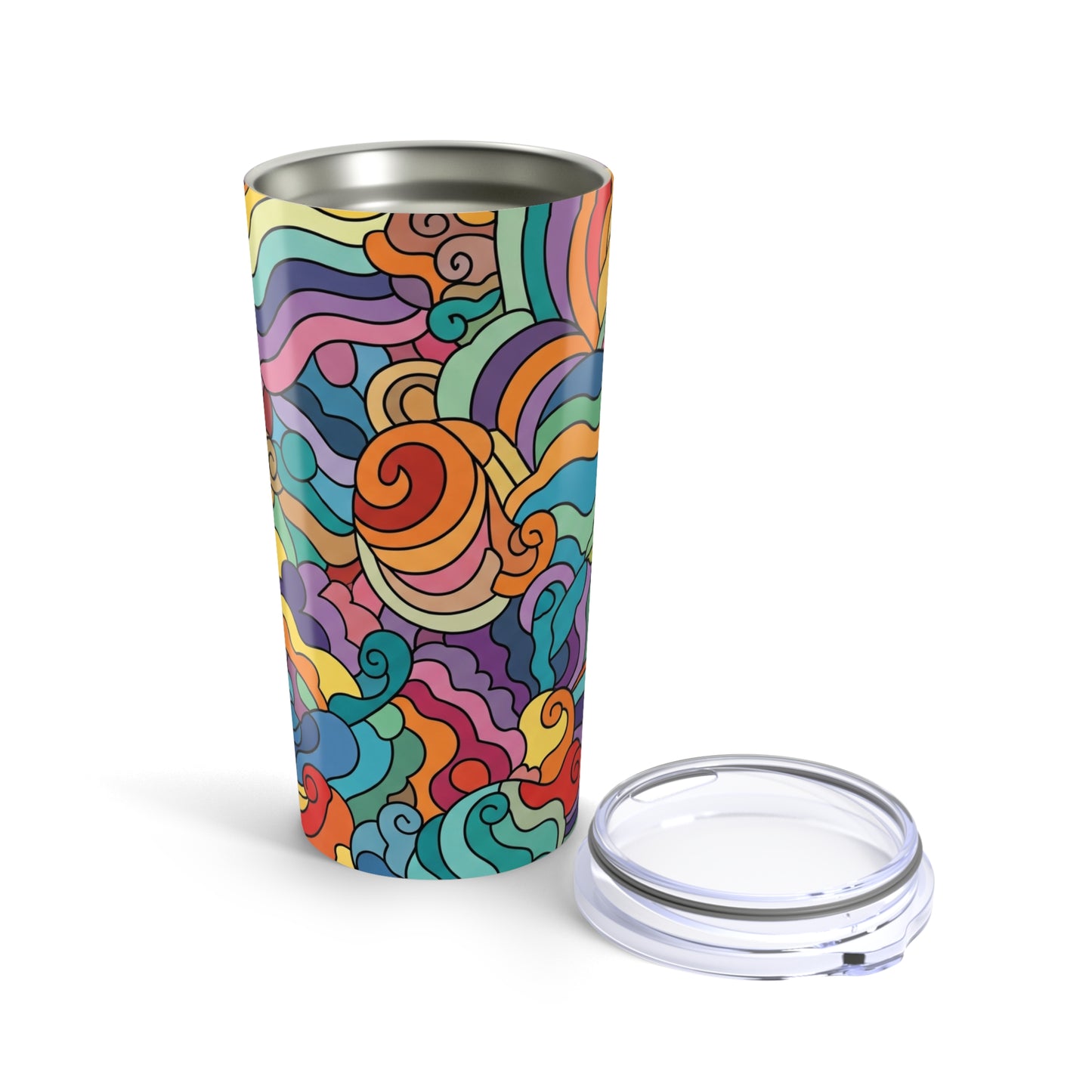 20oz Stainless Steel Tumbler With Double Wall Insulation And Spill Resistant Travel Mug For Hot Or Cold Drinks