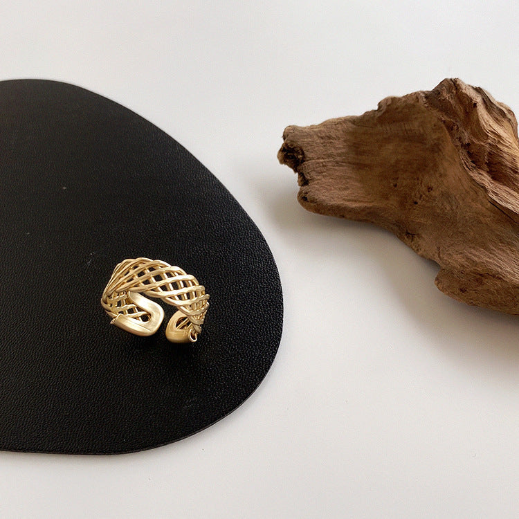 Womens Geometric Ring Electroplated Durable Elegant Modern Fashion Jewelry For Wedding Gift And Anniversary Occasions