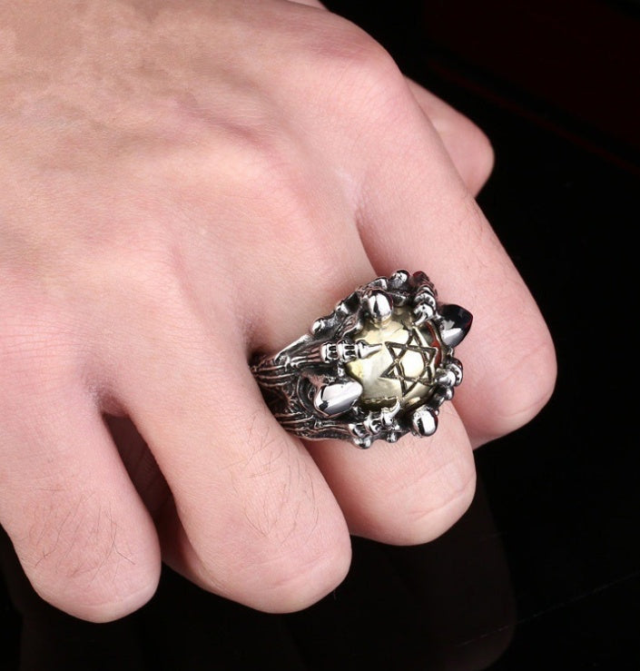Gold Pentagram Ring