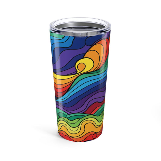20oz Stainless Steel Tumbler With Double Wall Vacuum Insulation Spill Resistant Design For Hot Or Cold Beverages