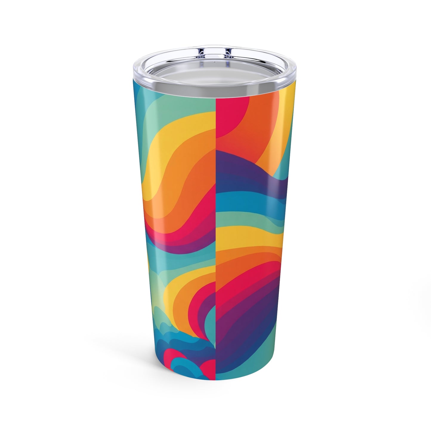 20 Ounce Stainless Steel Tumbler With Double Wall Vacuum Insulation Spill Resistant Printed Cup For Hot Or Cold