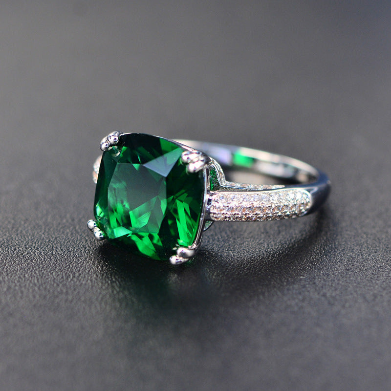 Womens Round Copper Plated Ring With AAA Zircon Mosaic In Yellow Zircon Wedding Band For Her Jewelry Gift Ready