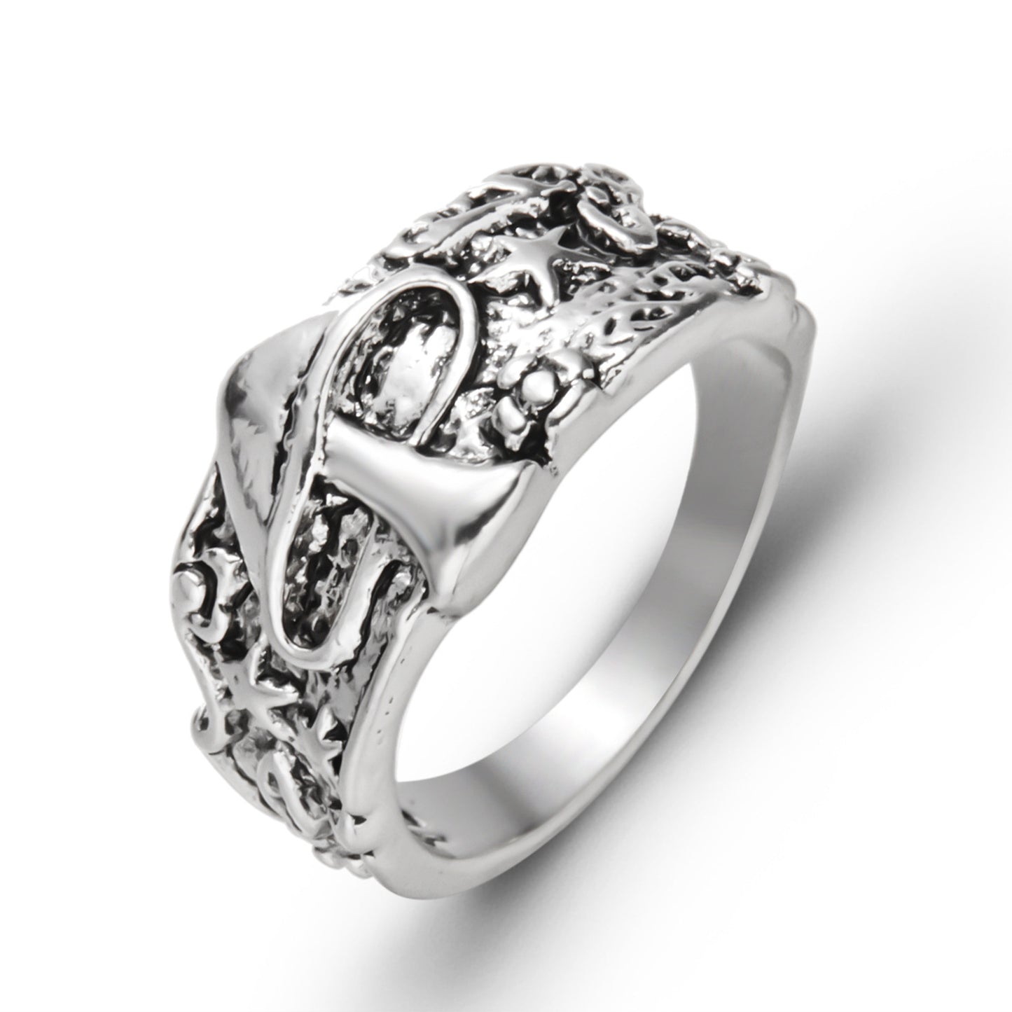 Womens Vintage Butterfly Ring Adjustable Alloy Intricate Cutout Wings Owl Design Fashion Jewelry Everyday Wear