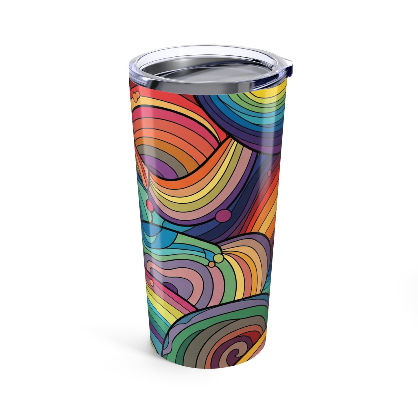 20 Oz Stainless Steel Tumbler With Double Wall Vacuum Insulation Spill Resistant Graphics Hot Cold Dishwasher Safe