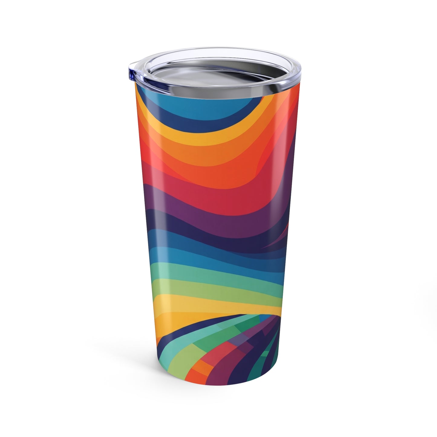 20 Oz Metal Travel Mug With Double Wall Vacuum Insulation Leak Proof Durable Hot Cold Printed Image Drinkware