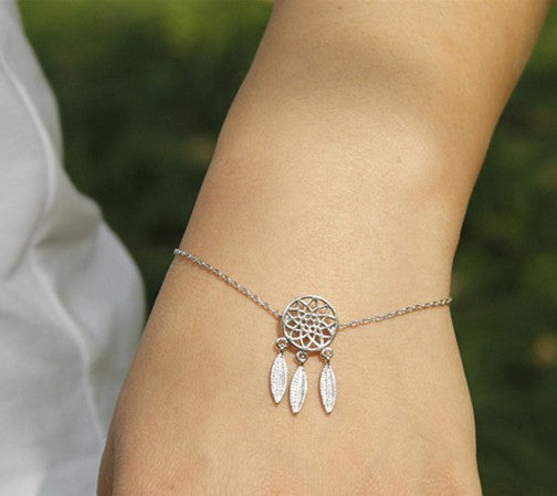 Womens Cartoon Animal Zodiac Openwork Bracelet Feather Alloy Jewelry Gift For Her Zodiac Lovers For Daily Wear