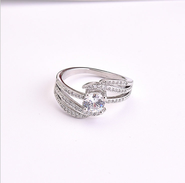 Sterling Silver Diamond Ring Elegant Everyday Wear Sparkle And Classic Style For Any Occasion Jewelry Gift Now