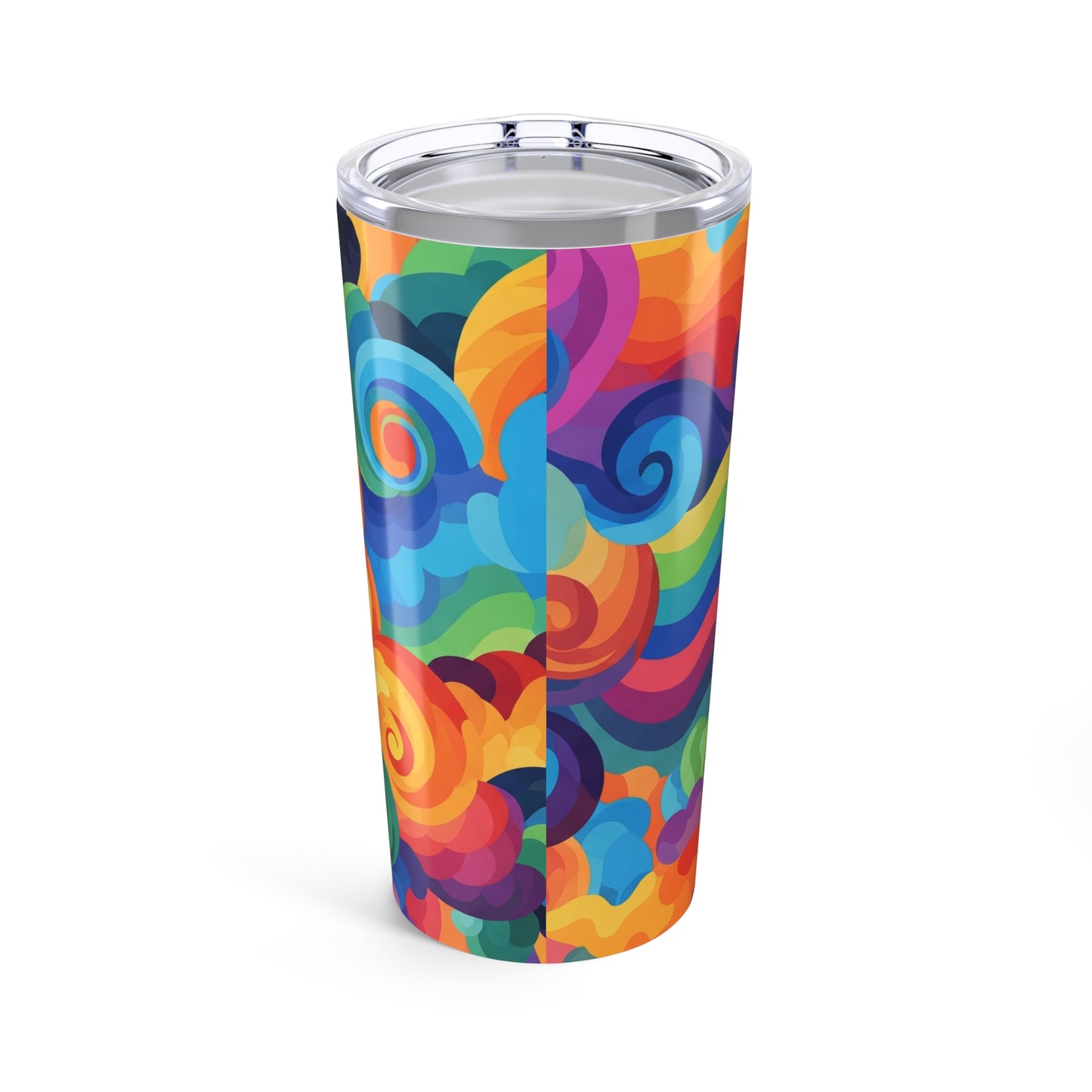 20 Oz Stainless Steel Tumbler With Vibrant Printed Artwork Double Wall Vacuum Insulated Spill Resistant Hot Cold