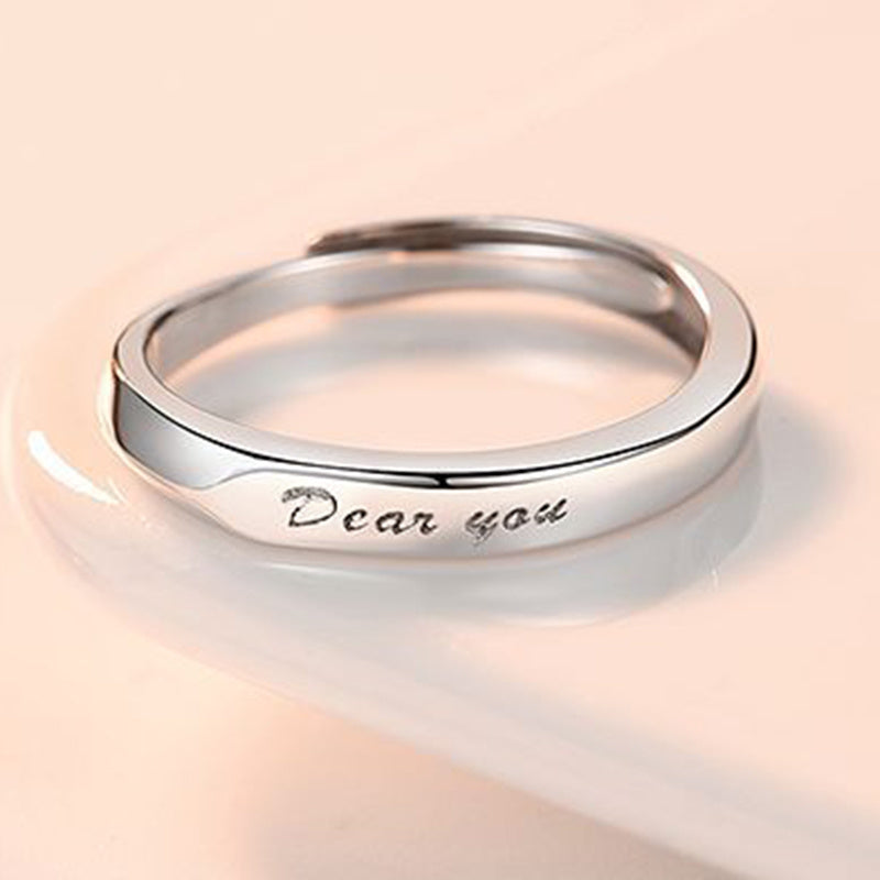 Adjustable Couple Rings Geometric Copper For Him And Her