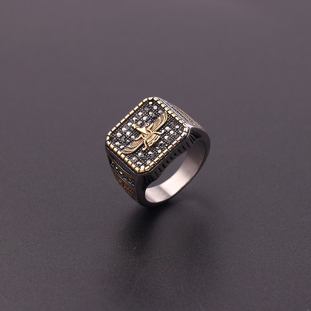 Unisex Alloy Constellation Ring Electroplated Classic European American Design Size 8 9 12 Ideal Gift For Style Lovers