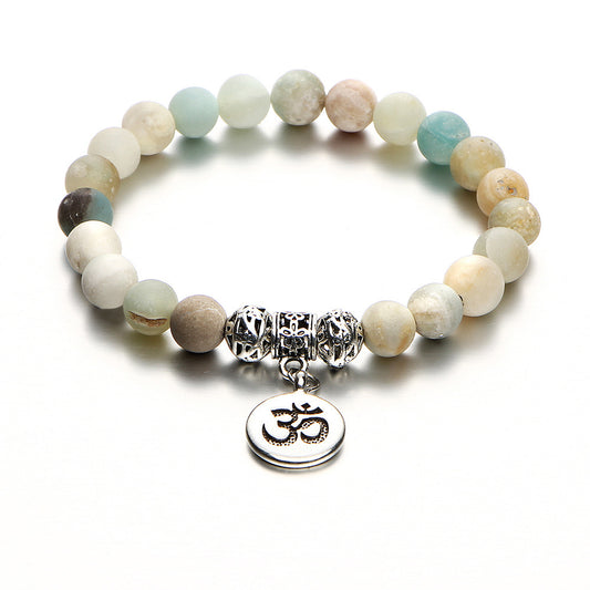 Natural Stone Bead Bracelet Unisex Simple Yoga Couples Friendship Jewelry For Everyday Wear Lightweight And Durable